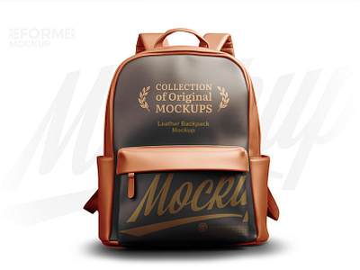 Leather Backpack Mockup design mock up mockup package packaging psd rucksack template