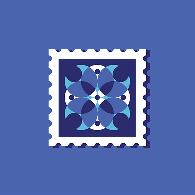 Envelope stamp. design illustration vector