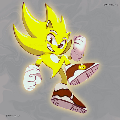 Fleetway Super Sonic in 2023  Animation art character design, Sonic fan art,  Cute drawings