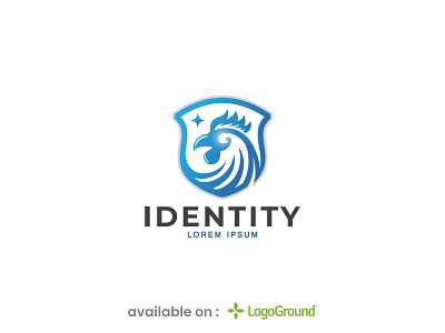 rooster logo blue brand identity branding breeders cock company creative logo elegant farm graphic design identity logo design logos mascots modern rooster shield