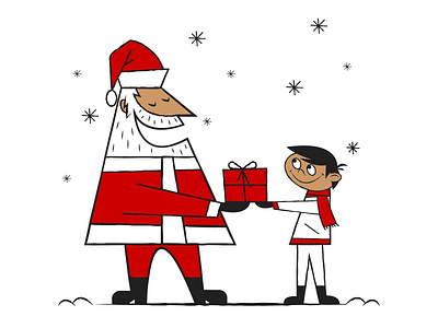 Giving christmas december giving illustra illustraion illustration illustration art illustration digital illustrations presents santa seattle