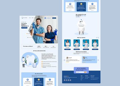 Dental Clinic👩‍⚕️ dental clinic dental web dentist desktop design doctor web graphic design ios design new desktop teeth ui uiux design web design web for doctor