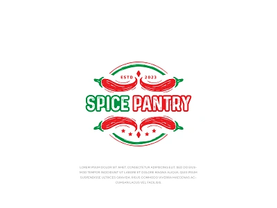 Spice Pantry logo design creative design. branding creative design graphic design grocery illustration logo logo design logodesign logotype ui