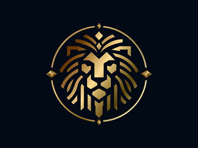 The Golden Lion branding graphic design logo logo design