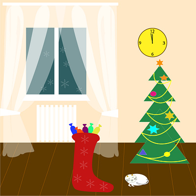 Сhristmas stocking with gifts design graphic design illustration vector