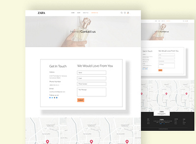 E-commerce Contact us page best inner page best landing page best ui contact us page e commerce contact us page e commerce ui e commerce website inner page landing page perdume website design perfume page website perfume web ui ui ui design ux ux design website ui