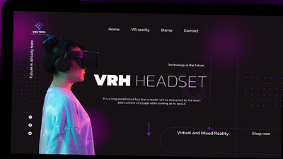Tech VR after effects animation app motion design motion graphics ui vr web
