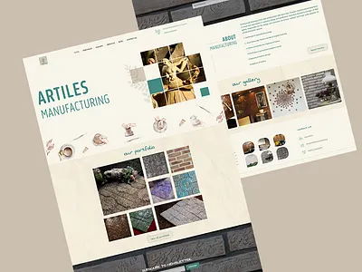 Pottery company website graphic design ui uidesign ux