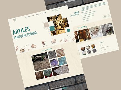 Pottery company website graphic design ui uidesign ux