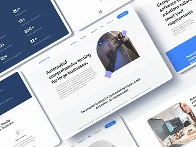Website Design for QA Software design product design ui ux webdesign website