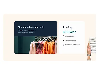 Fira Landing Page Design design landing page laundry saas ui web design website