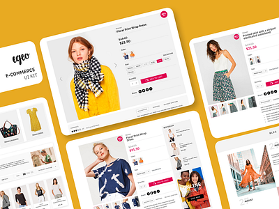 Egeo E-Commerce UI KIT design ecommerce egeo ui kit web design