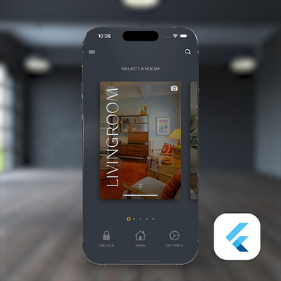 Fluttering into the Future: Smart Home Controls UI Kit Promo android animation code control controls design flutter fun home ios kit smart source tech ui ux widget