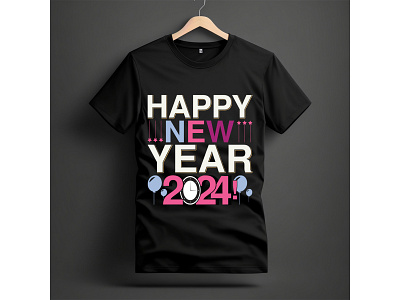 HAPPY NEW YEAR TSHIRT DESIGN bulk design happynewyear happynewyear2024 happynewyeareveryone happynewyearkids happynewyearparty happynewyearpeople happynewyears t shirt t shirt design trendy typography vector