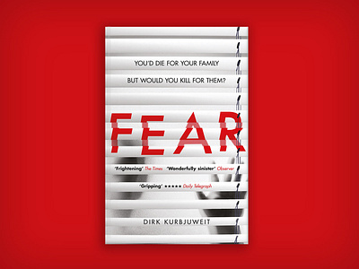 Cover design for 'Fear' book cover design graphic design typography