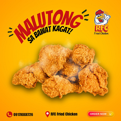 RFC Fried chicken graphic design