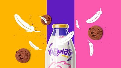 Aguias Cookie Visual Identity bottle brand guide brand identity brand manuel branding cookie food iconograpgy logo milk packaging visual identity