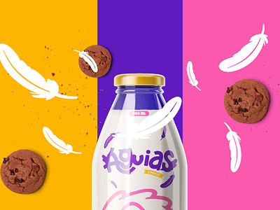 Aguias Cookie Visual Identity bottle brand guide brand identity brand manuel branding cookie food iconograpgy logo milk packaging visual identity