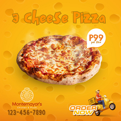 Montemayor's Chicken & Pizza design graphic design