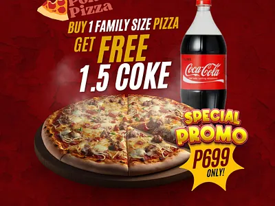 Pon's Pizza design graphic design