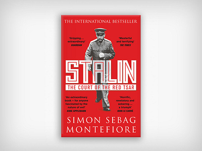 Cover design for Stalin for W&N Books book cover design graphic design typography