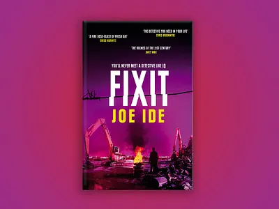 Cover design for 'Fix It' book cover design graphic design typography