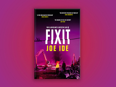 Cover design for 'Fix It' book cover design graphic design typography