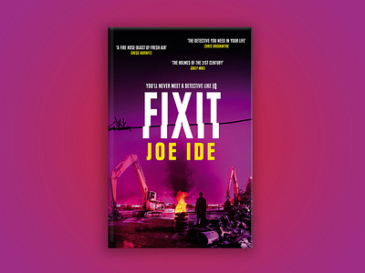 Cover design for 'Fix It' book cover design graphic design typography