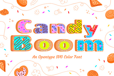 Candy Boom font adobe illustrator color font creative font creative type design font design graphic design graphic inspiration opentype svg type typographic design inspiration typographicdesign typography vector