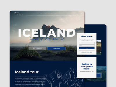 Landing page Travel Agency ui