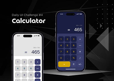 Simple Calculator UI: Daily Challenge 4 app design dailyui design figma graphic design ui