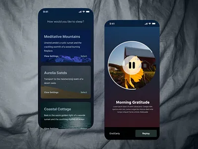 Sleep Better design sleep tech user experience ux wearable tech wireframe