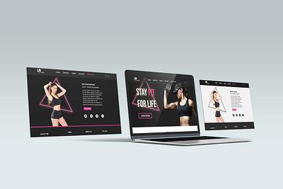 Gym graphic design ui ux design