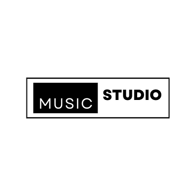 logo music studio art brand branding design elegant graphic design illustration logo ui vector