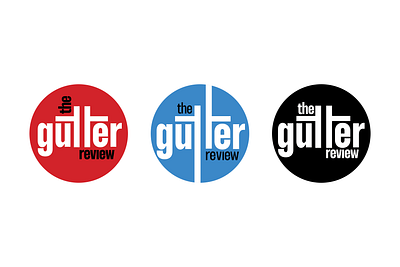 The Gutter Review Rebranding logo typography wordmark