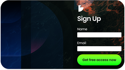 100 Days of UI - Day 1: Sign Up app app design clean cta dailyui green signup