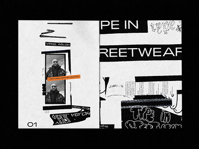 type in streetwear collage cut paper design graphic design illustration typograhy