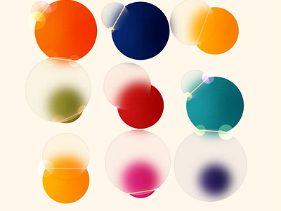 Bokeh Glass animation blur bokeh cavalry colors colours glass loop motion graphics motiondesign palette