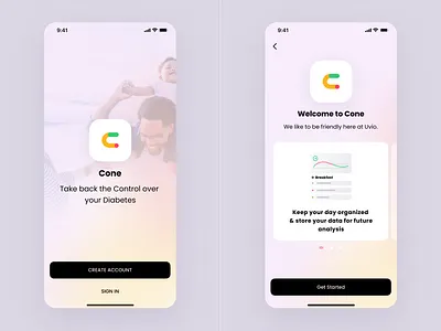 Diabetes App Splash screen cleaninterface creativeui diabetes healtcare healthapp insulin login minimalui mobileui onboarding register singup splashmobile splashscreen trendingui