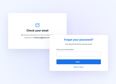 Reset Password & Verification / Forgot password user flow UI create account daily ui email email verification forgot password log in login minimal modals register register form reset saas sign in sign up signin ui design user interface username