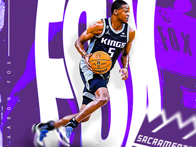 De'Aaron Fox Graphic basketball california deaaron fox kings nba sacramento sacramento kings statistics