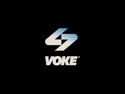 Voke Branding: Final Logo Design bold branding film grainy lightening logo minimal post produciton studio texture