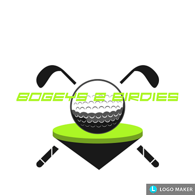 Bogeys to Birdies 3d graphic design logo