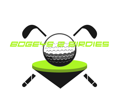 Bogeys to Birdies 3d graphic design logo