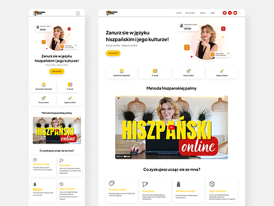 Spanish teacher website - mobile and desktop view branding design graphic design mobile online teacher ui web website
