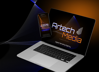 ARTECH MEDIA | Digital marketing | UI/UX | Landing Page design digital digitalmarketing figma landingpage ui uiux ux webdesign website