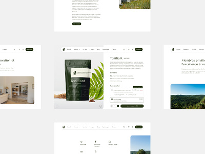 Green Luberon - Website 3d benefits cart design system ecommerce figma food supplements icon layout nature packshot product page purchase subscription wellness