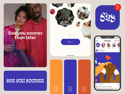 See You Sooner | Relationship App Branding + UX/UI brand brand identity design branding gen z illustration logo design long distance millenial product design relationship app user experience design user interface design uxui