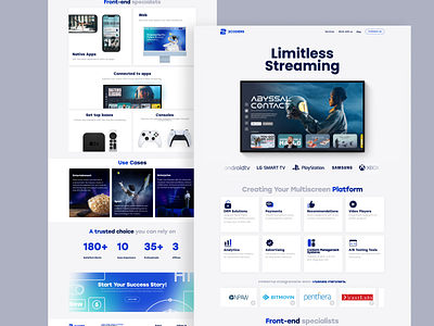 Tech company website branding design desktop ui ux web website