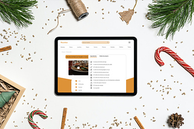 40 Daily UI - Recipe - Christmas app biscoitos challenge christmas cookies dailyui design desktop figma mobile natal receitas recipe site ui uxui
